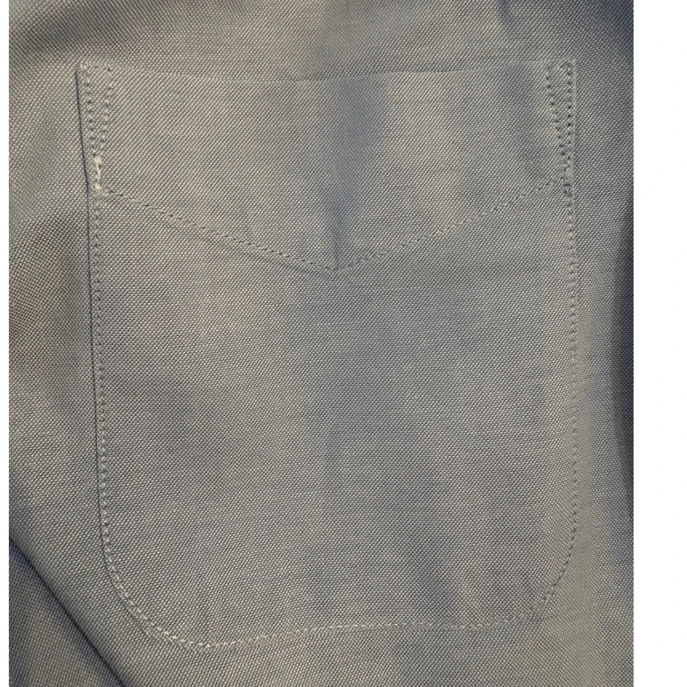 Banana Republic Mens Organic‎ Cotton Oxford Shirt Untucked Standard Fit Blue M